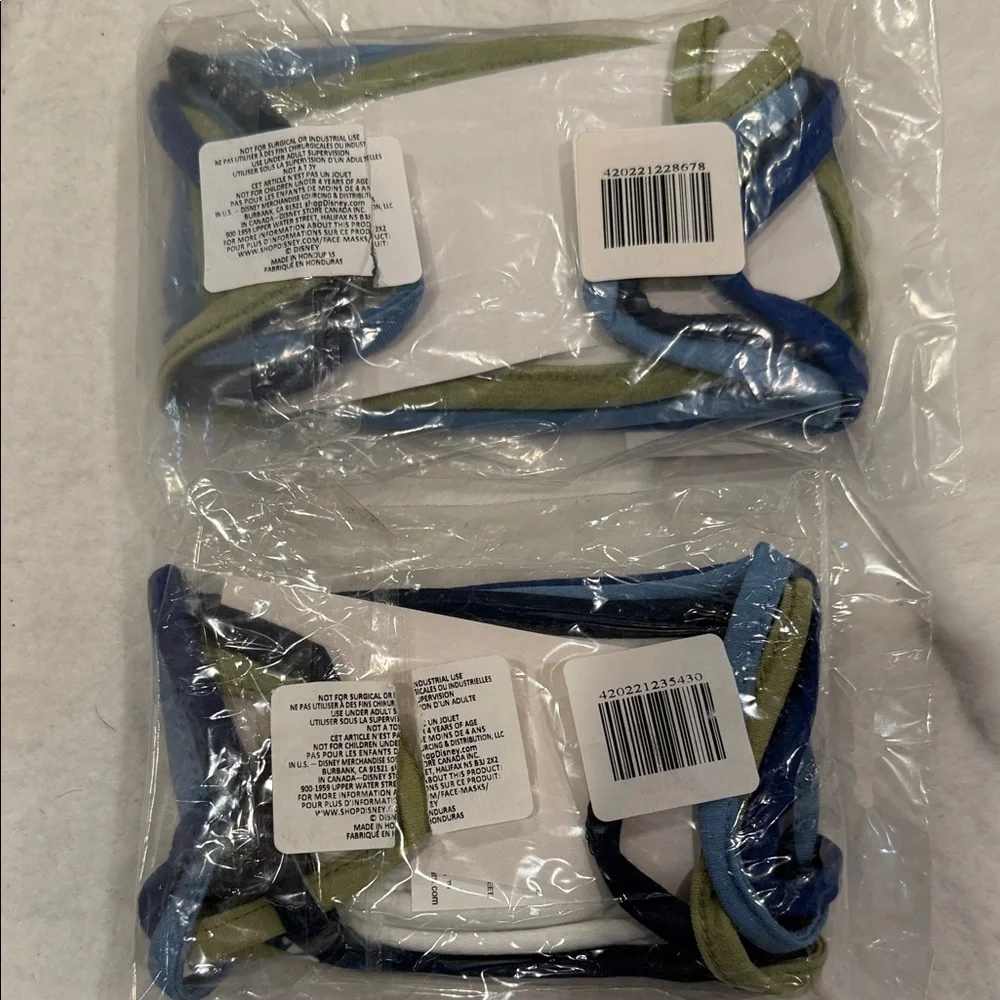 Disney Star Wars Blue, Green, White Cloth Face Masks Set for the whole family